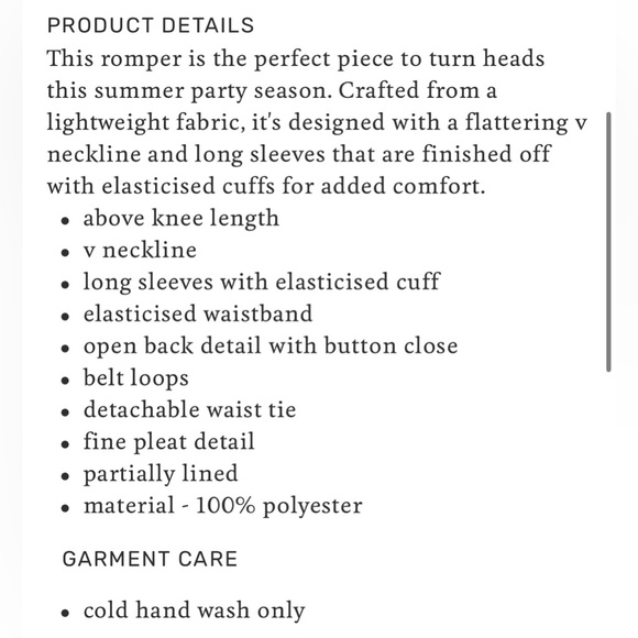 Petal + Pup Orange Pleated Romper 🧡 - Picture 7 of 7